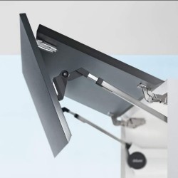 Blum - Blum Aventos HF Katlanır Kapak Mekanizmaları Seti (90cm-72cm Ahşap ve MDF Dolaplar için)Gri